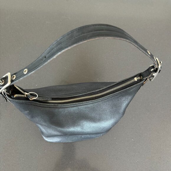 Vintage Coach Legacy Black Leather Purse - Picture 4 of 5